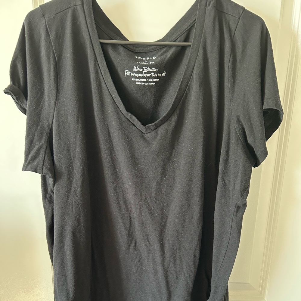 Torrid Black Classic Fit Tee
